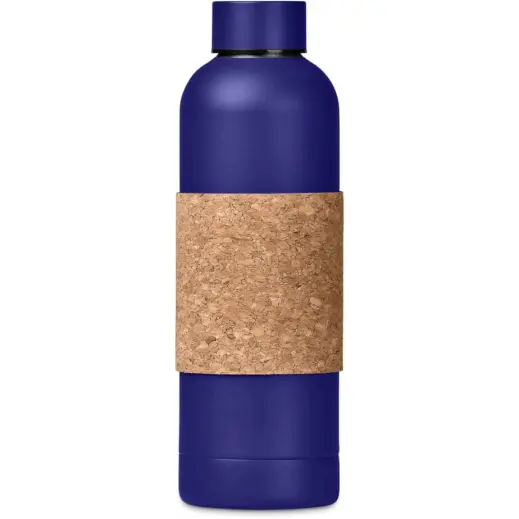 Kooshty Bermuda Kork Recycled Stainless Steel Water Bottle Navy